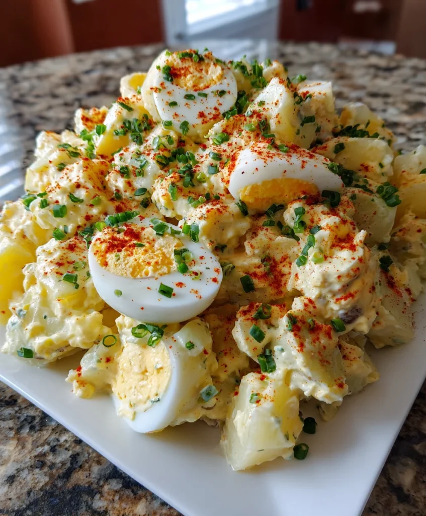 Deviled Egg Potato Salad – Creamy, Tangy & Packed with Flavor!