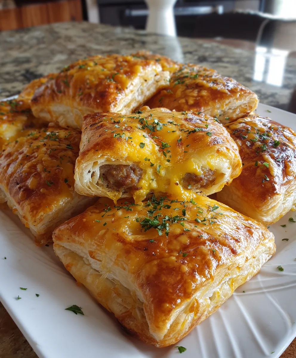 Sausage, Egg & Cheese Breakfast Puffs – Fluffy, Cheesy & Perfectly Savory!