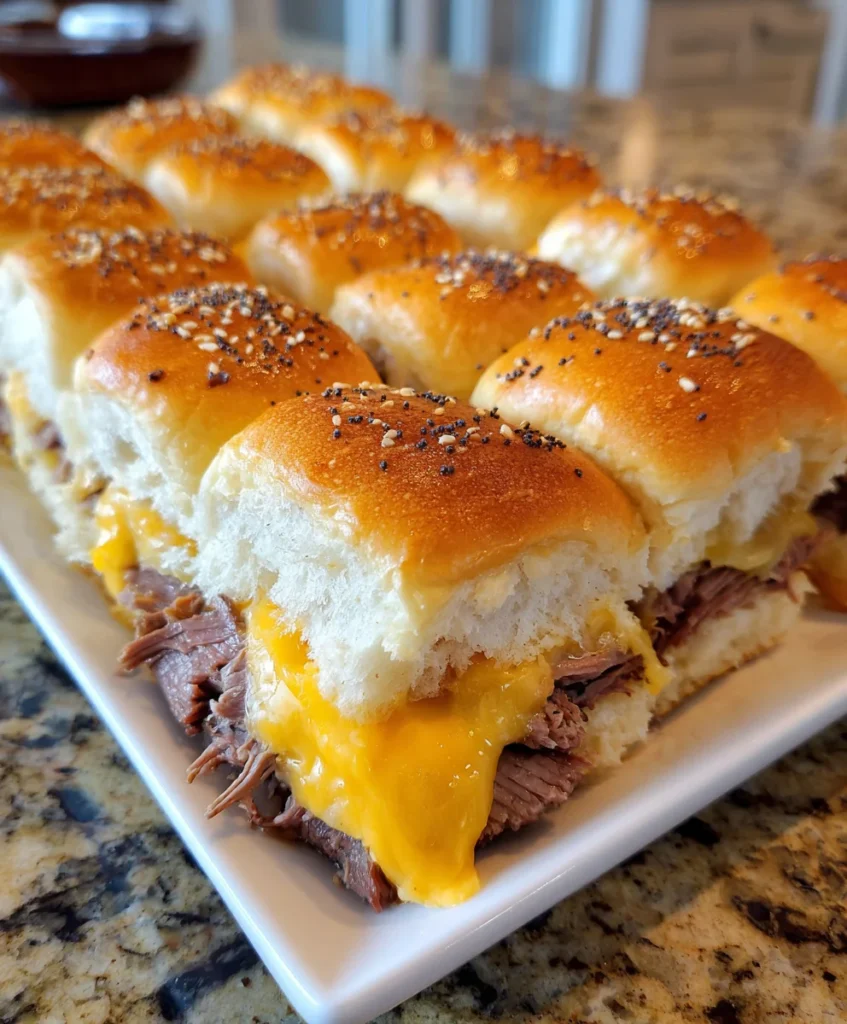Crock Pot Beef Cheddar Sliders – Juicy, Cheesy & Perfectly Savory!
