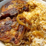 Fried French Onion Pork Chops and Rice – Crispy, Savory & Loaded with Comfort Food Flavor!