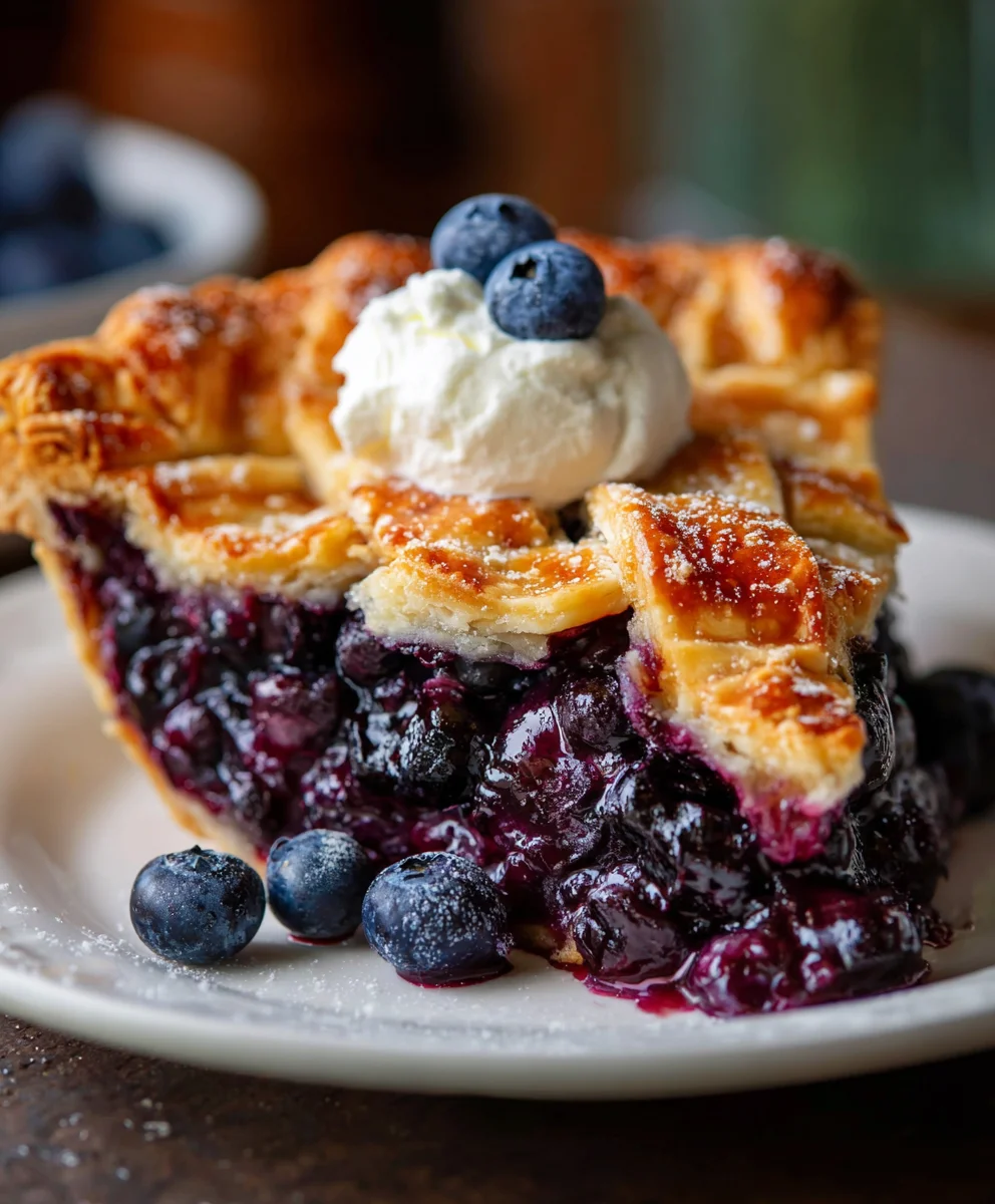 Blueberry Pie – Sweet, Juicy & Bursting with Homemade Berry Flavor!