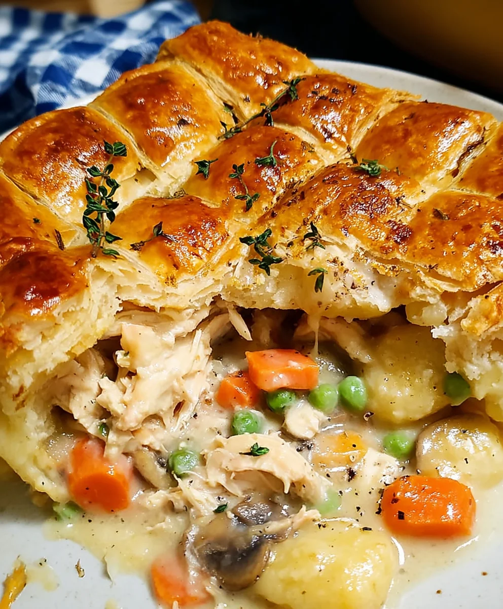 Creamy Chicken Pot Pie – Cozy, Hearty & Packed with Comfort Food Flavor!