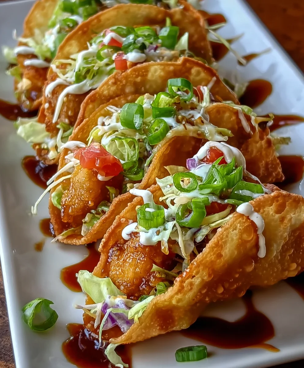 Chicken Wonton Tacos – Crispy, Flavorful & Better Than Takeout!