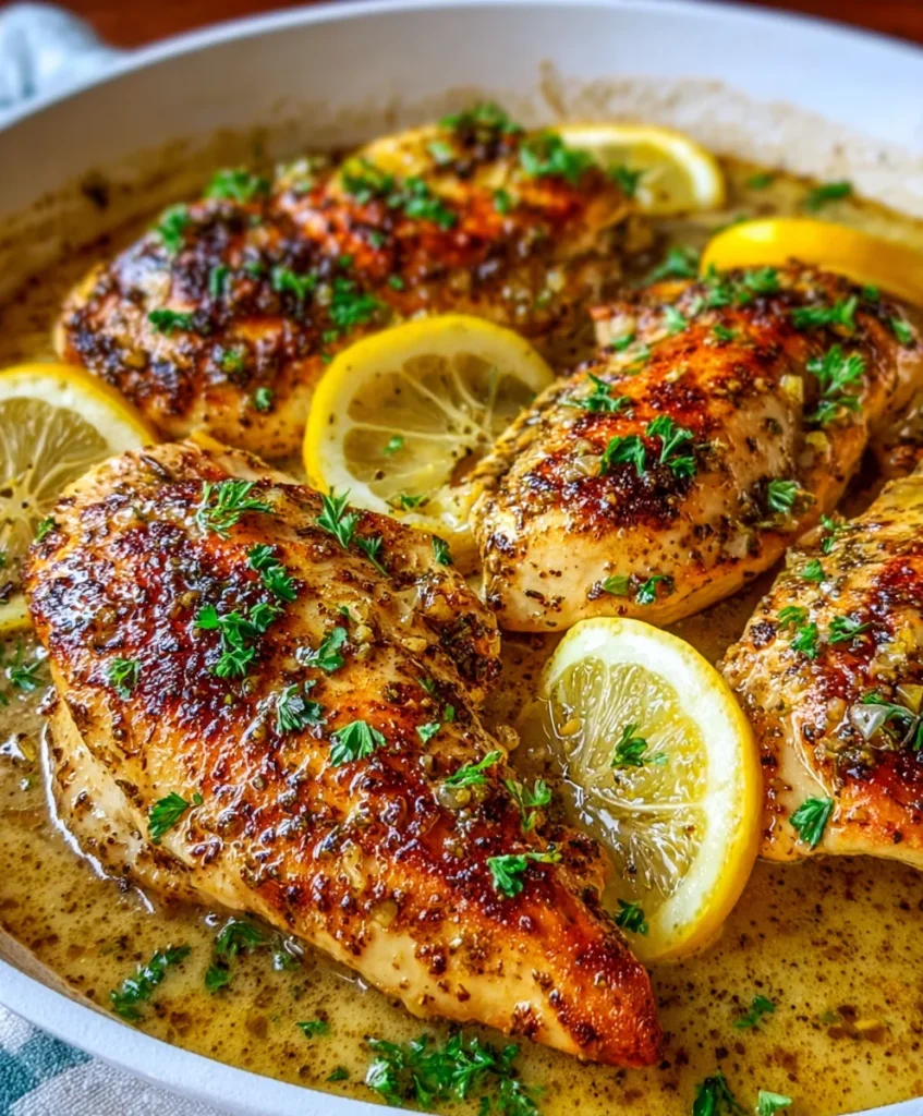 One Skillet Lemon Dijon Chicken – Juicy, Creamy & Packed with Bright Flavor!