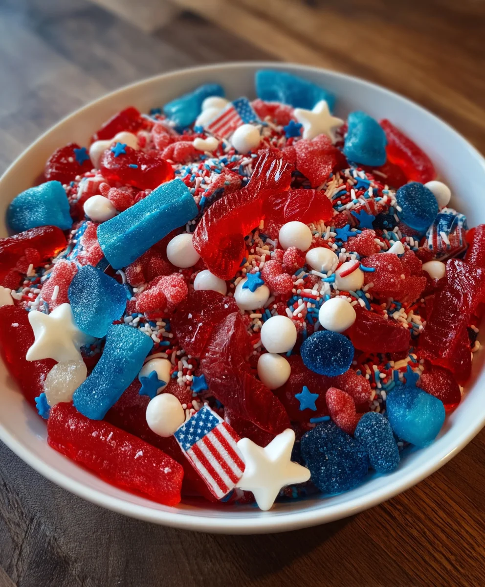 4th of July Candy Salad – Sweet, Colorful & Packed with Fun Party Flavor!