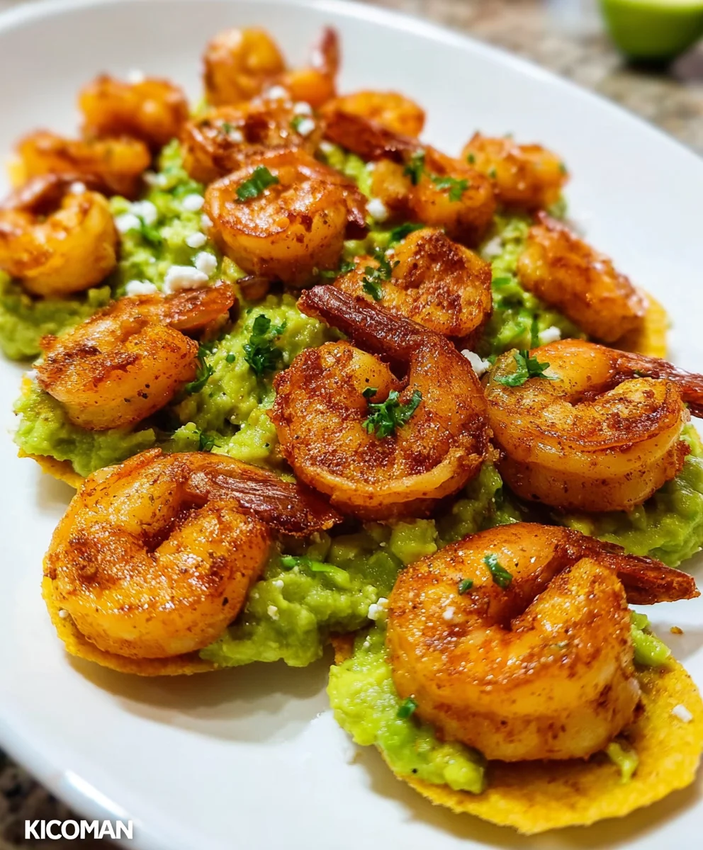 Simple Guacamole Shrimp Bites – Fresh, Zesty & Packed with Flavorful Crunch!