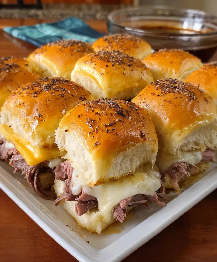 Roast Beef Sliders – Cheesy, Savory & Perfectly Melty!