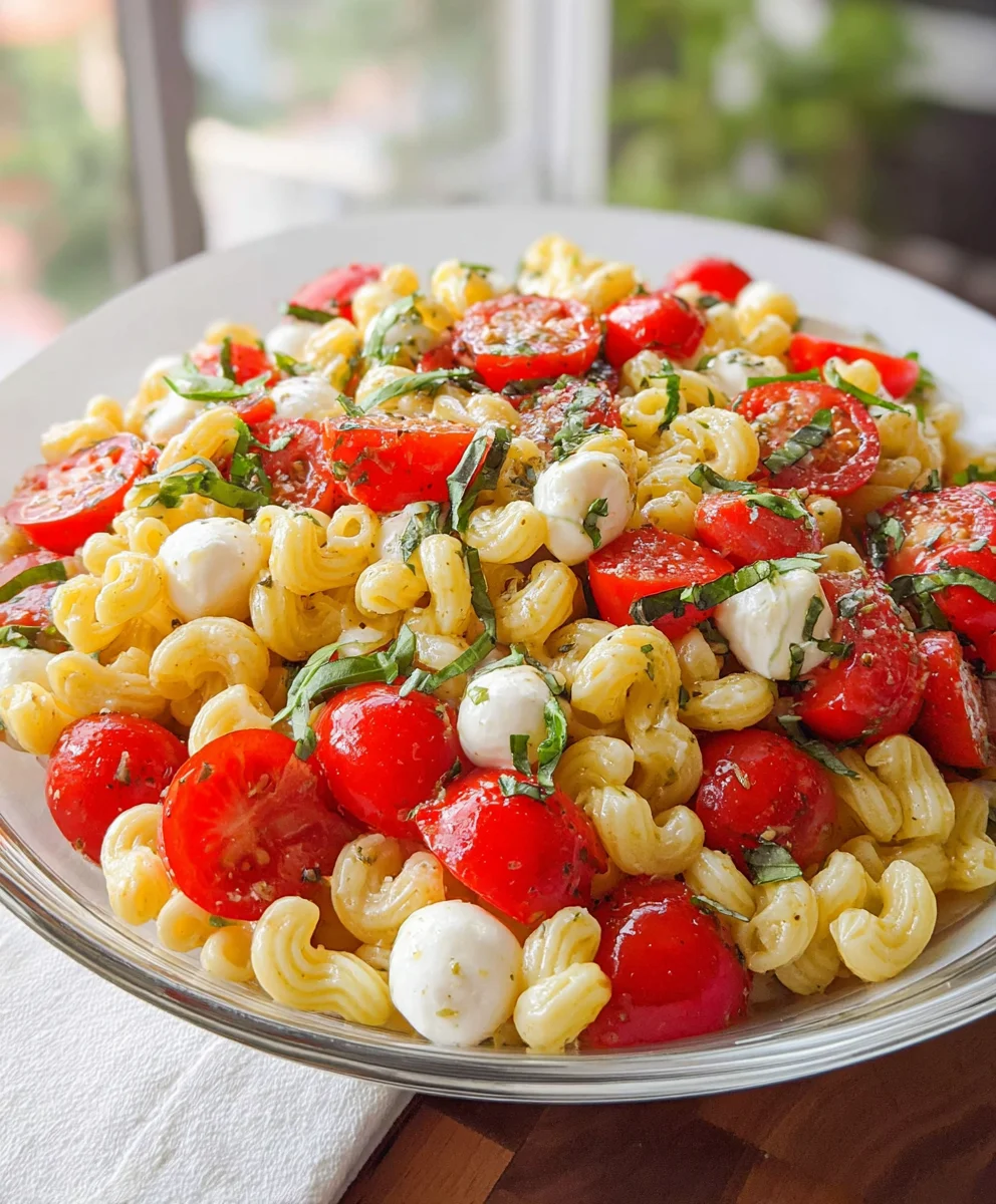 Caprese Pasta Salad – Fresh, Flavorful & Bursting with Italian-Inspired Goodness!