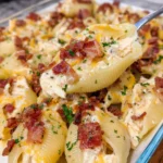 Crack Chicken Stuffed Shells – Creamy, Cheesy & Loaded with Bold Comfort Food Flavor!