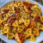 Mozzarella Garlic Butter Chicken Bowties – Creamy, Cheesy & Packed with Garlic Butter Flavor!