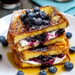 Blueberry Stuffed French Toast – Sweet, Creamy & Bursting with Berry Goodness!