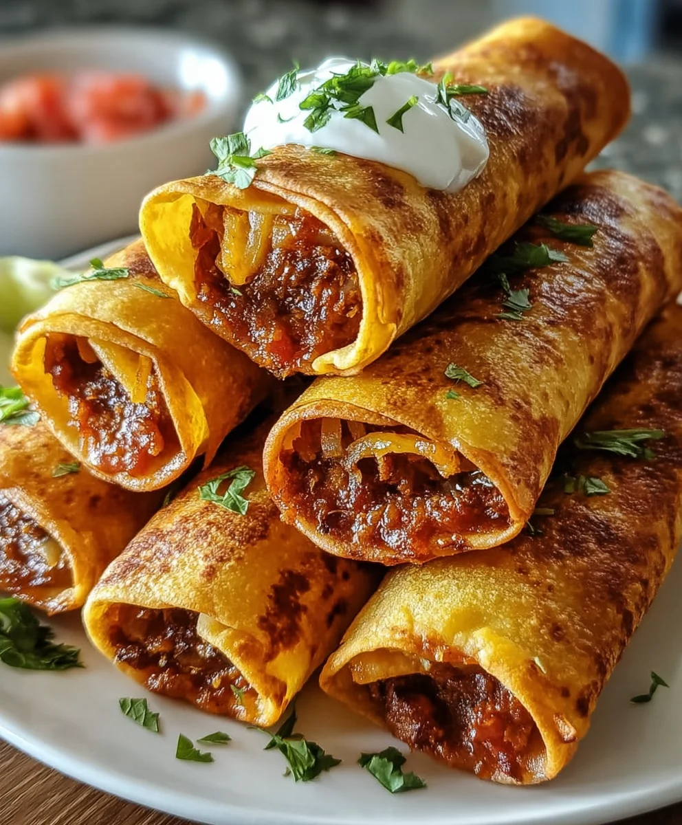 Baked or Air-Fried Taquitos – Crispy, Cheesy & Packed with Bold Flavor!
