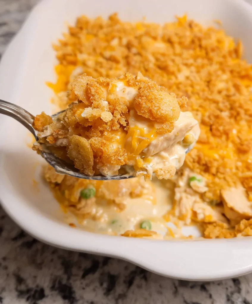 Ritz Cracker Chicken Casserole – Creamy, Buttery & Packed with Comfort Food Flavor!