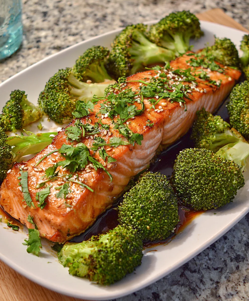 Sheet Pan Asian Salmon and Broccoli – Savory, Flavorful & Perfectly Easy!
