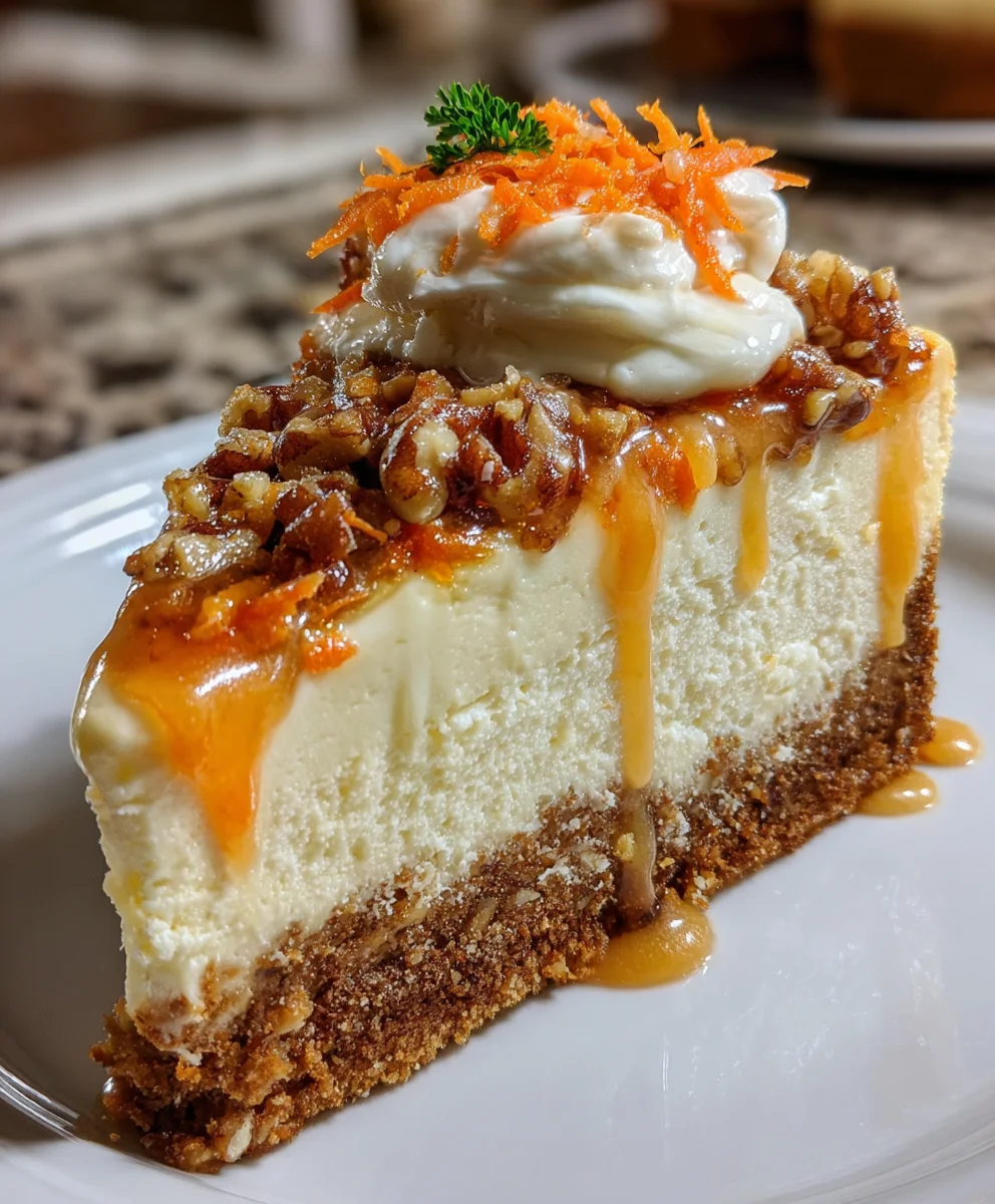 Carrot Cake Cheesecake – Rich, Creamy & Packed with Cozy Spiced Flavor!