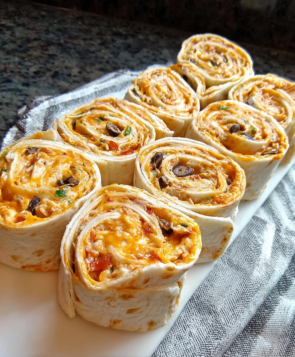 Cheesy Mexican Pinwheels – Creamy, Flavorful & Perfect for Snacking!
