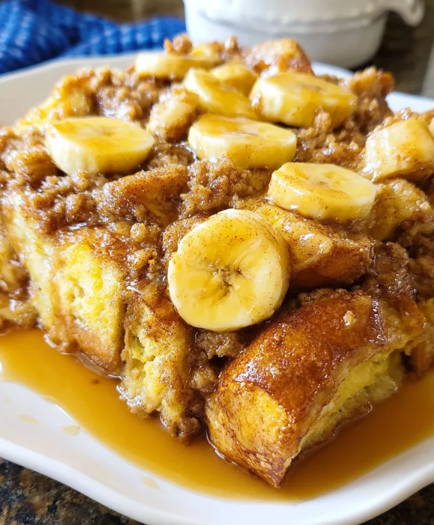 Overnight Banana French Toast Casserole – Sweet, Cozy & Perfectly Make-Ahead!