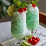 Zesty Lime Sherbet Floats – Creamy, Fizzy & Bursting with Citrusy Sweetness!