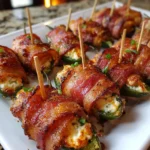 Bacon Wrapped Chicken Jalapeño Poppers – Crispy, Cheesy & Packed with Bold Flavor!