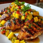 Grilled Mango Pineapple Chicken – Sweet, Smoky & Bursting with Tropical Flavor!