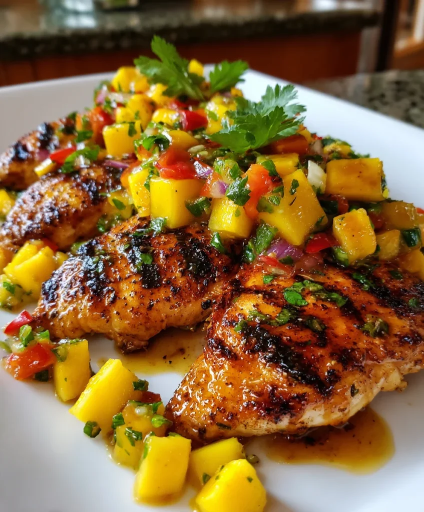Grilled Mango Pineapple Chicken – Sweet, Smoky & Bursting with Tropical Flavor!