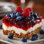 Red White and Blue Pretzel Salad – Sweet, Salty & Perfectly Festive!