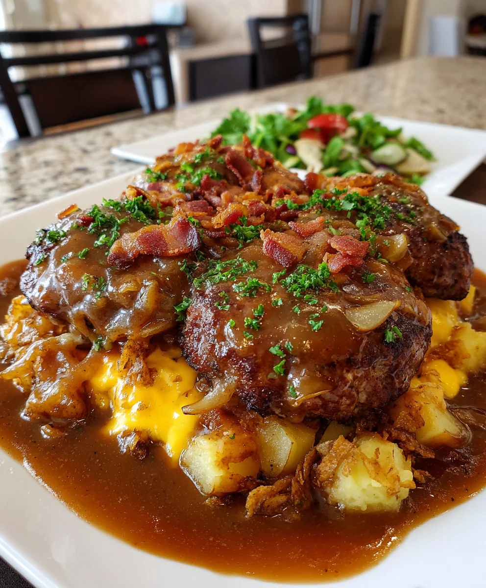 Cowboy Salisbury Steak – Hearty, Savory & Smothered in Rich Comfort Food Flavor!