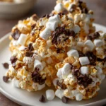 S’mores Popcorn Balls – Gooey, Crunchy & Packed with Campfire Sweetness!