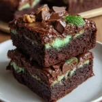 Mint Aero Brownies – Fudgy, Chocolatey & Bursting with Cool Minty Crunch!