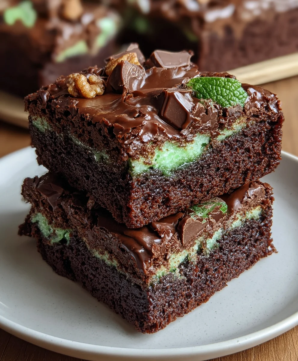 Mint Aero Brownies – Fudgy, Chocolatey & Bursting with Cool Minty Crunch!