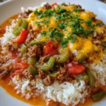 Cheesy Taco Beef & Rice – Bold, Cheesy & Packed with Tex-Mex Flavor!