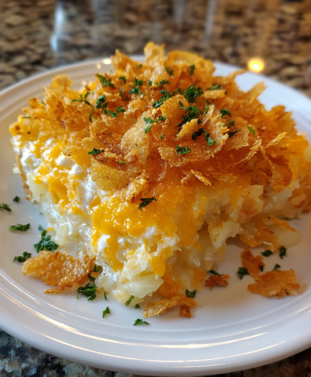 Cracker Barrel Hashbrown Casserole Recipe – Cheesy, Creamy & Better Than the Restaurant!