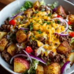 Smash Burger Bowl – Juicy, Cheesy & Loaded with Burger Flavor Without the Bun!
