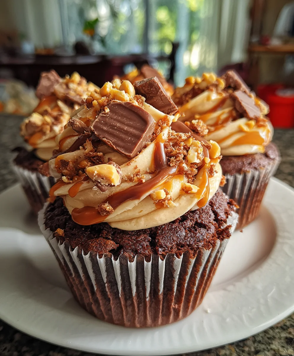 Ultimate Snickers Cupcakes – Rich, Gooey & Loaded with Chocolate Caramel Bliss!