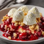 Cherry Cheesecake Dump Cake with Crumble Topping – Sweet, Creamy & Irresistibly Crunchy!