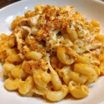 Crockpot Buffalo Chicken Mac & Cheese – Creamy, Spicy & Loaded with Cheesy Comfort!