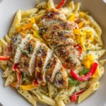 Creamy Jerk Chicken Rasta Pasta – Spicy, Creamy & Packed with Caribbean Flavor!