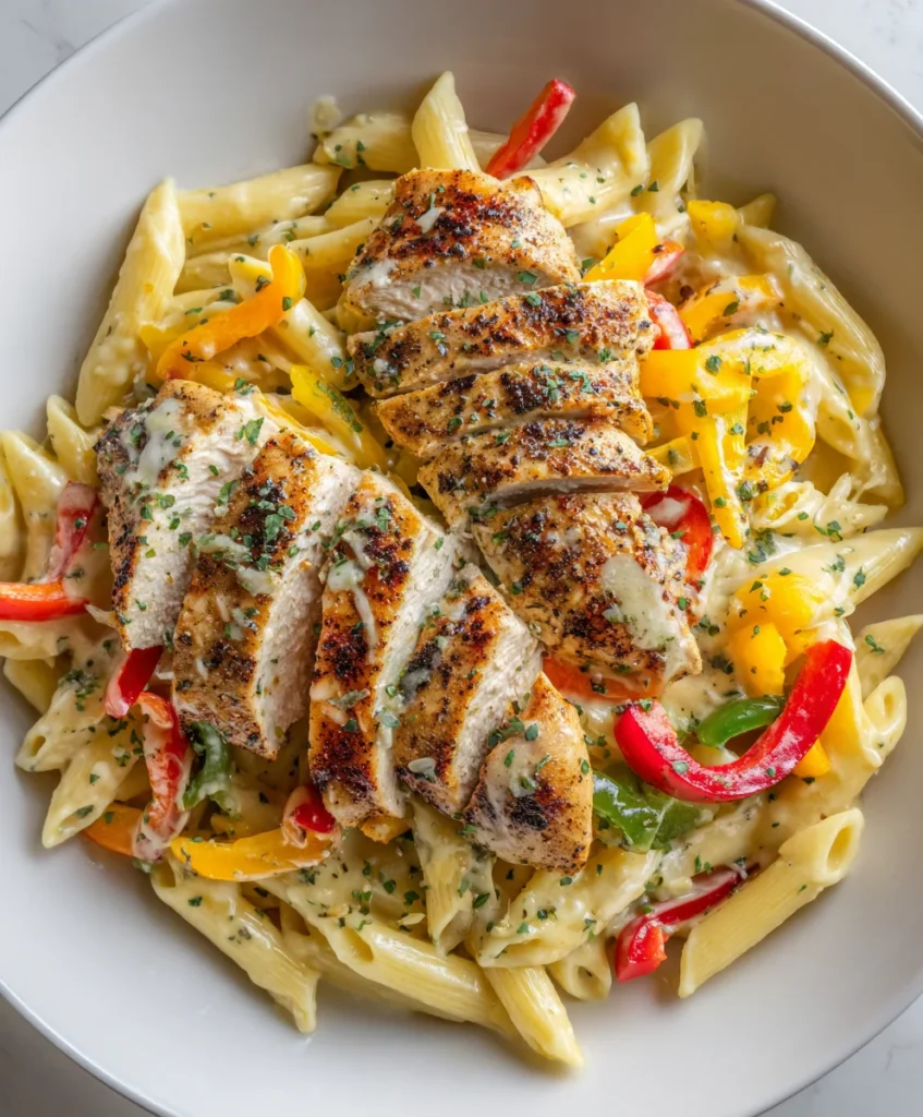 Creamy Jerk Chicken Rasta Pasta – Spicy, Creamy & Packed with Caribbean Flavor!