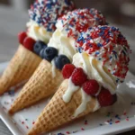 Patriotic Fruit Cones – Fresh, Colorful & Perfect for Summer Celebrations!