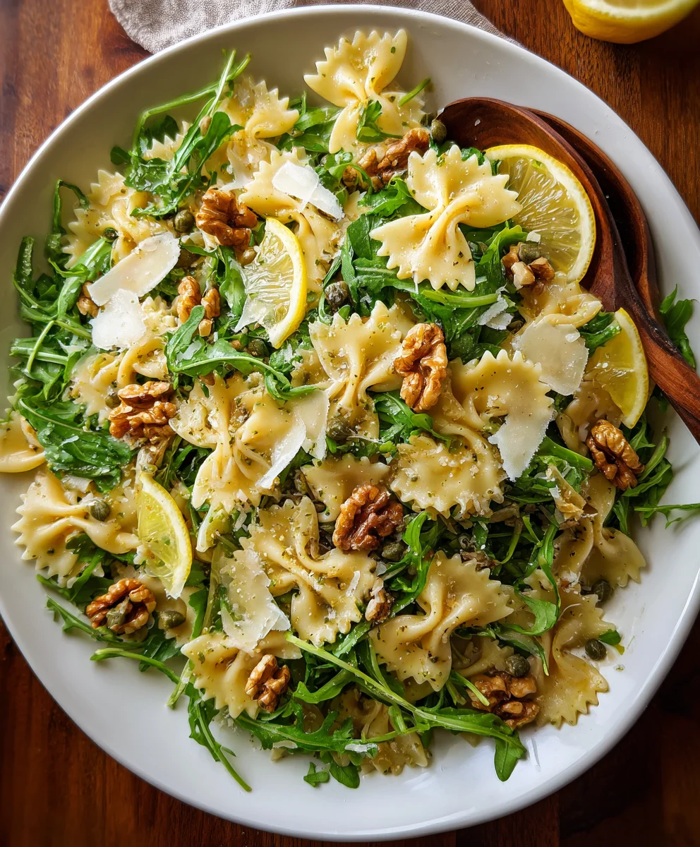 Lemon Arugula Pasta Salad – Fresh, Zesty & Packed with Bright Mediterranean Flavor!