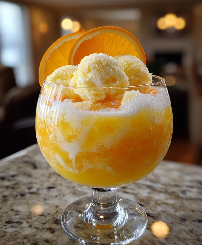 Orange Sherbet Punch – Creamy, Fizzy & Bursting with Citrus Sweetness!
