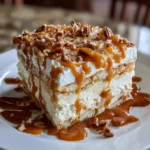 Easy Caramel Apple Eclair Cake – Creamy, Sweet & Packed with Cozy Fall Flavor!