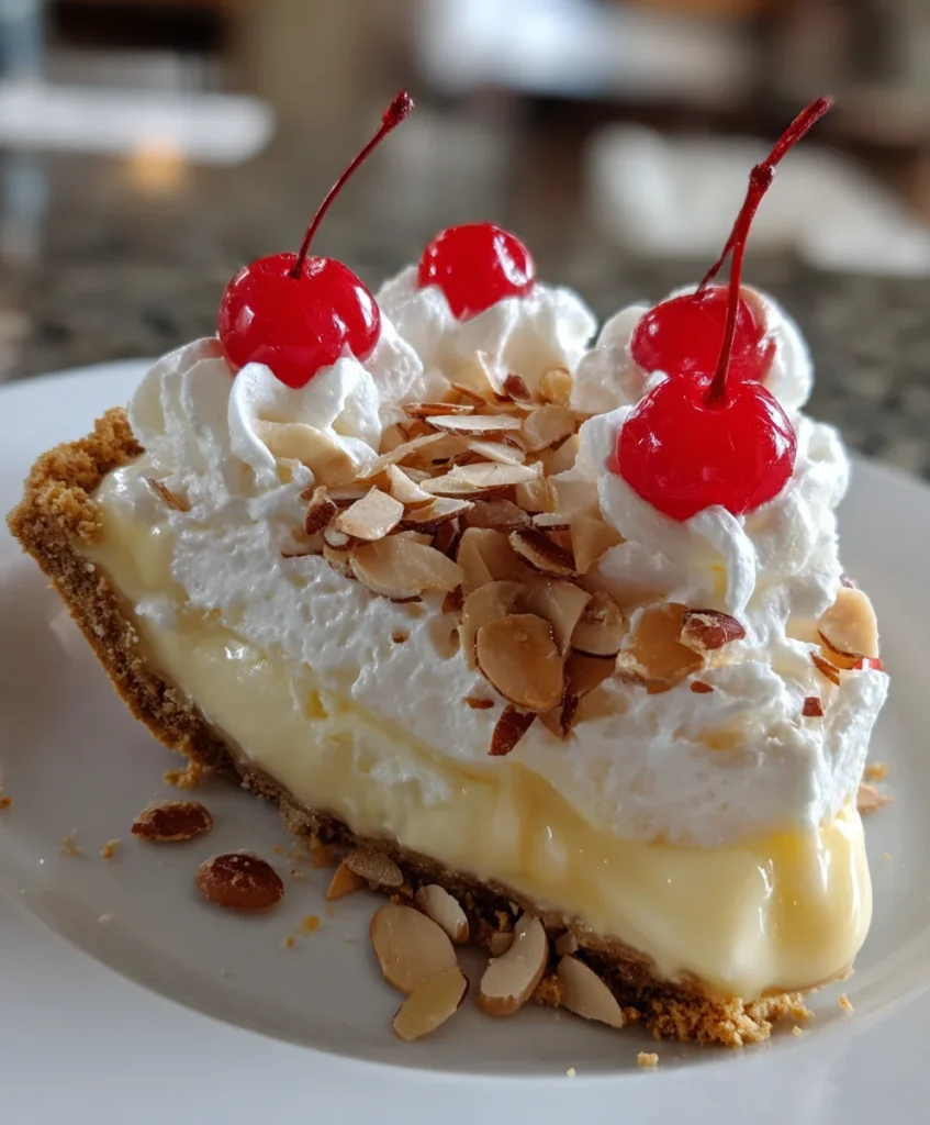 Almond Amaretto Cream Pie – Silky, Nutty & Decadently Delicious!