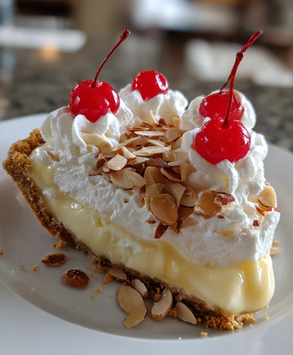 Almond Amaretto Cream Pie – Silky, Nutty & Decadently Delicious!