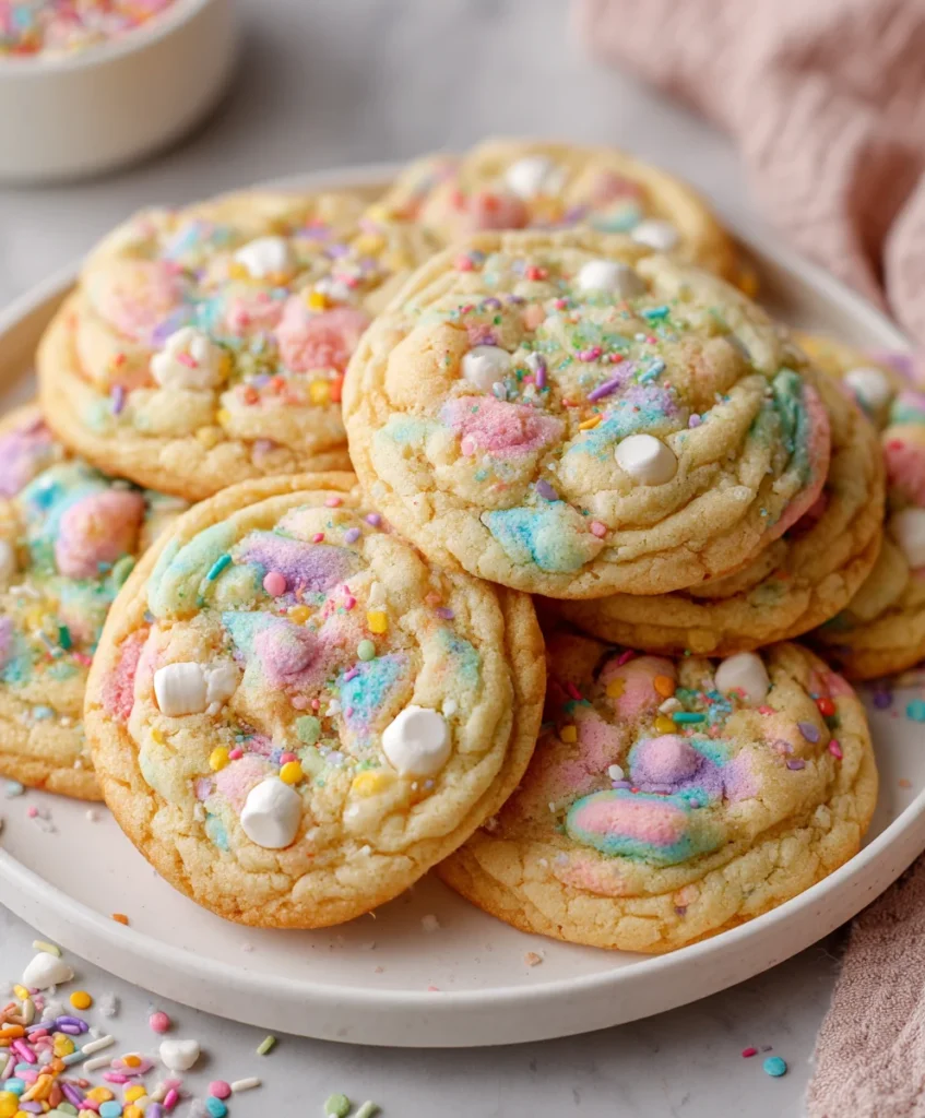 Cotton Candy Cookies – Soft, Colorful & Bursting with Sweet Carnival Flavor!