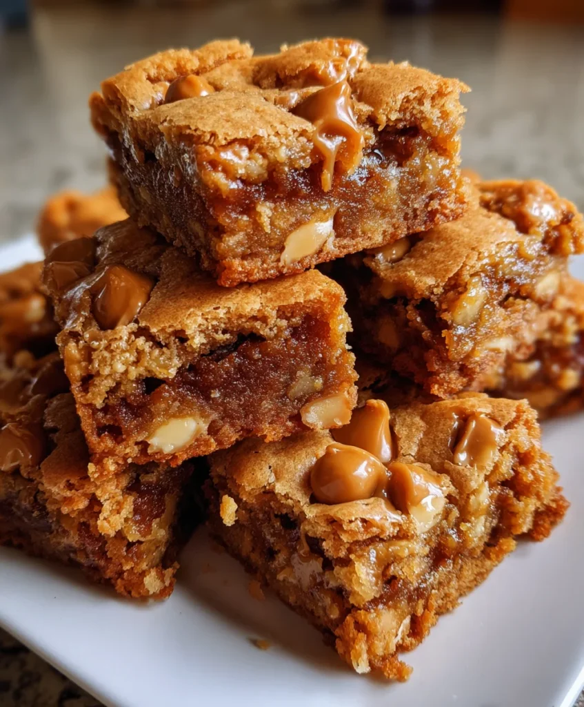Grandma’s Chewy Butterscotch Blondies – Rich, Buttery & Packed with Sweet Nostalgic Flavor!