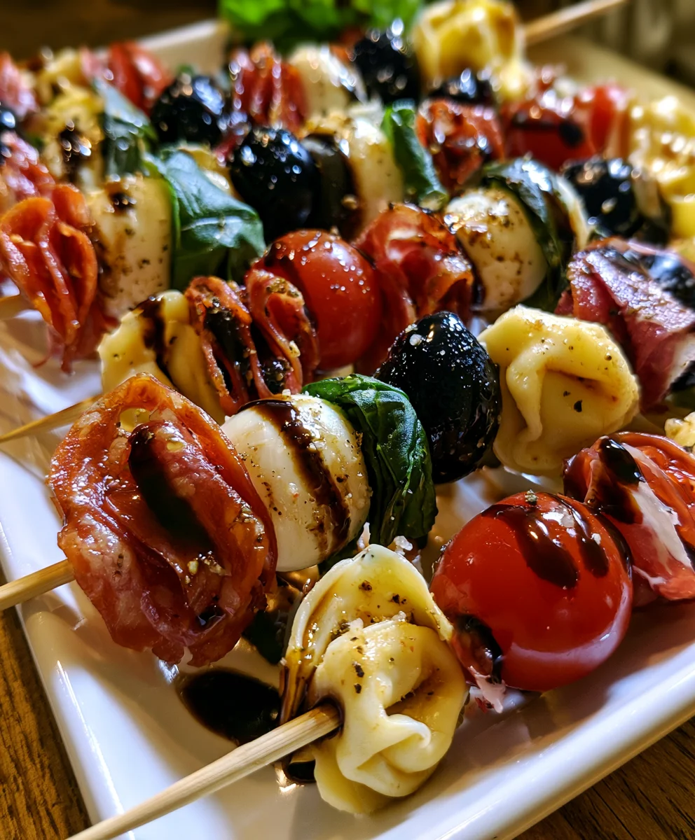 Antipasto Skewers – Fresh, Colorful & Perfect for Entertaining!