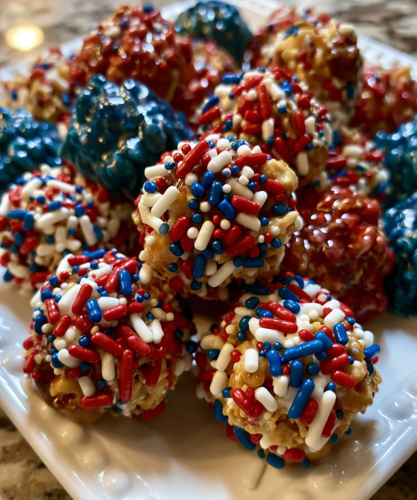 Red, White & Blue Fireworks Treats – Festive, Crunchy & Bursting with Patriotic Fun!
