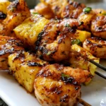 Grilled Jerk Shrimp and Pineapple Skewers – Spicy, Sweet & Bursting with Caribbean Flavor!