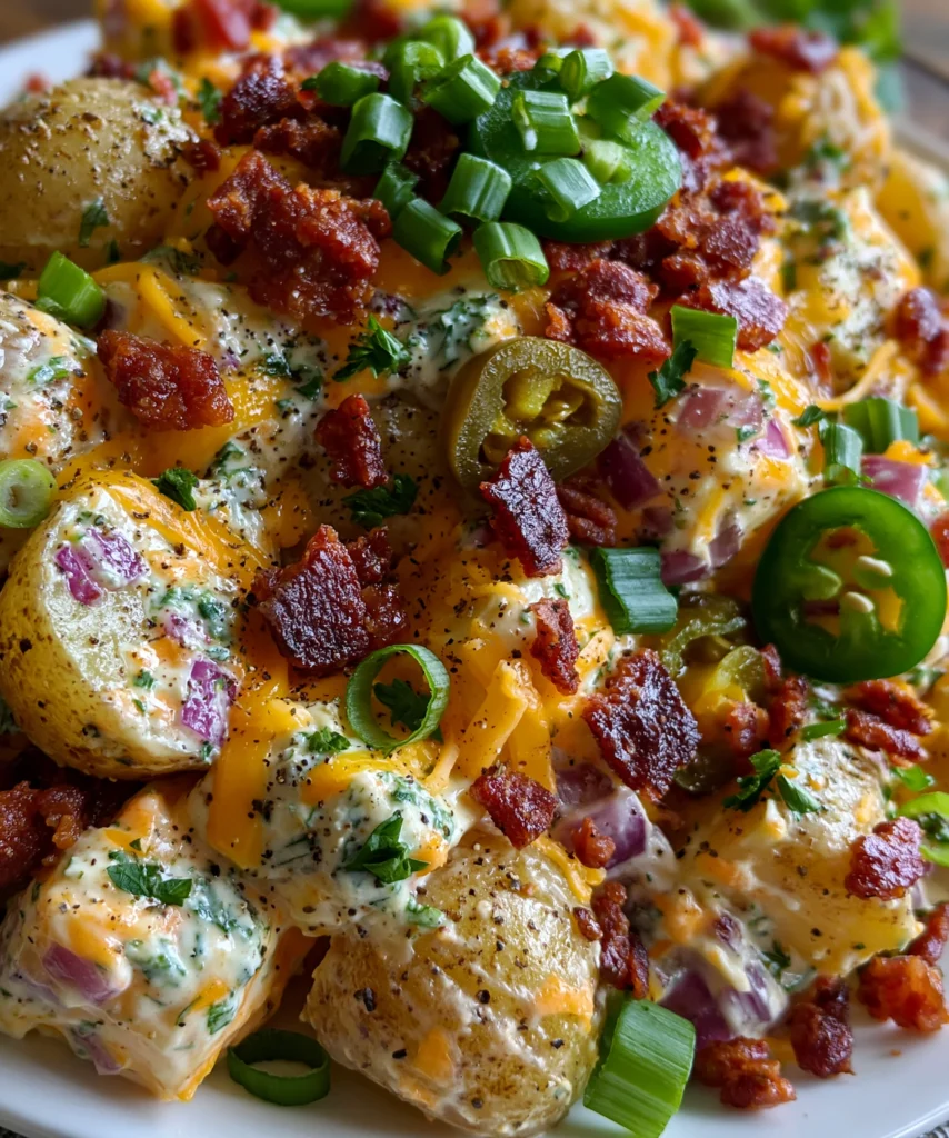 Jalapeño Popper Potato Salad – Creamy, Cheesy & Packed with Bold Flavor!